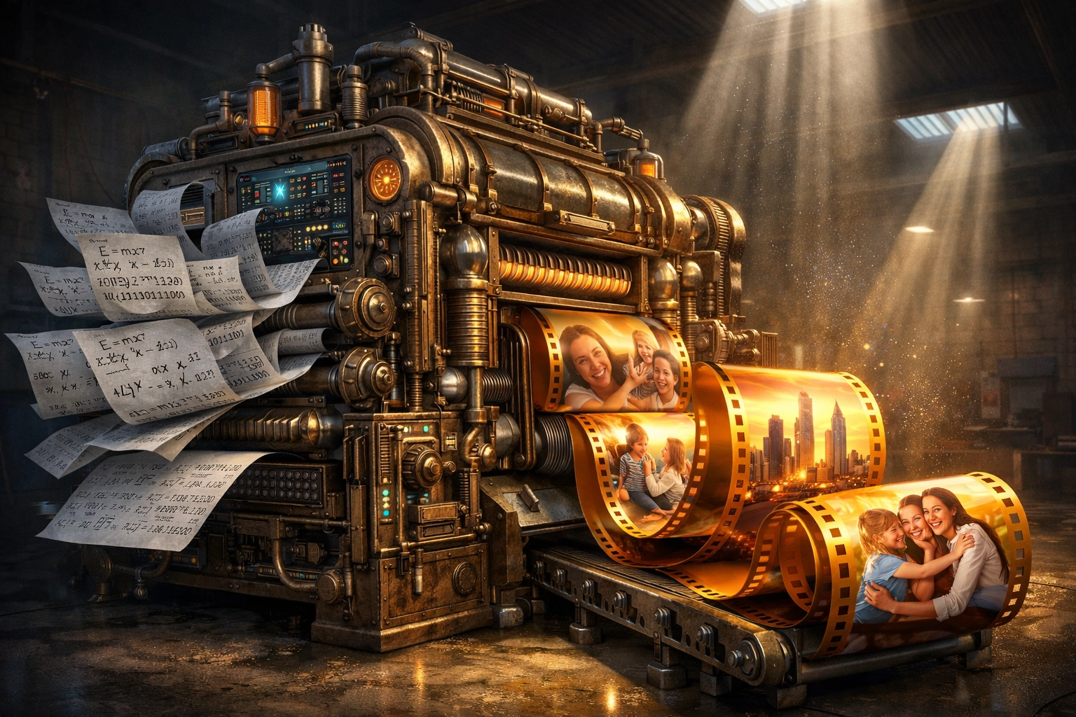 Brass narrative machine turning economic data into optimistic media stories that shape expectations