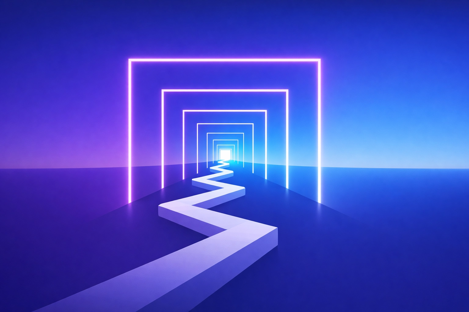 An empowering geometric path leading upward toward professional success and disability advocacy goals.