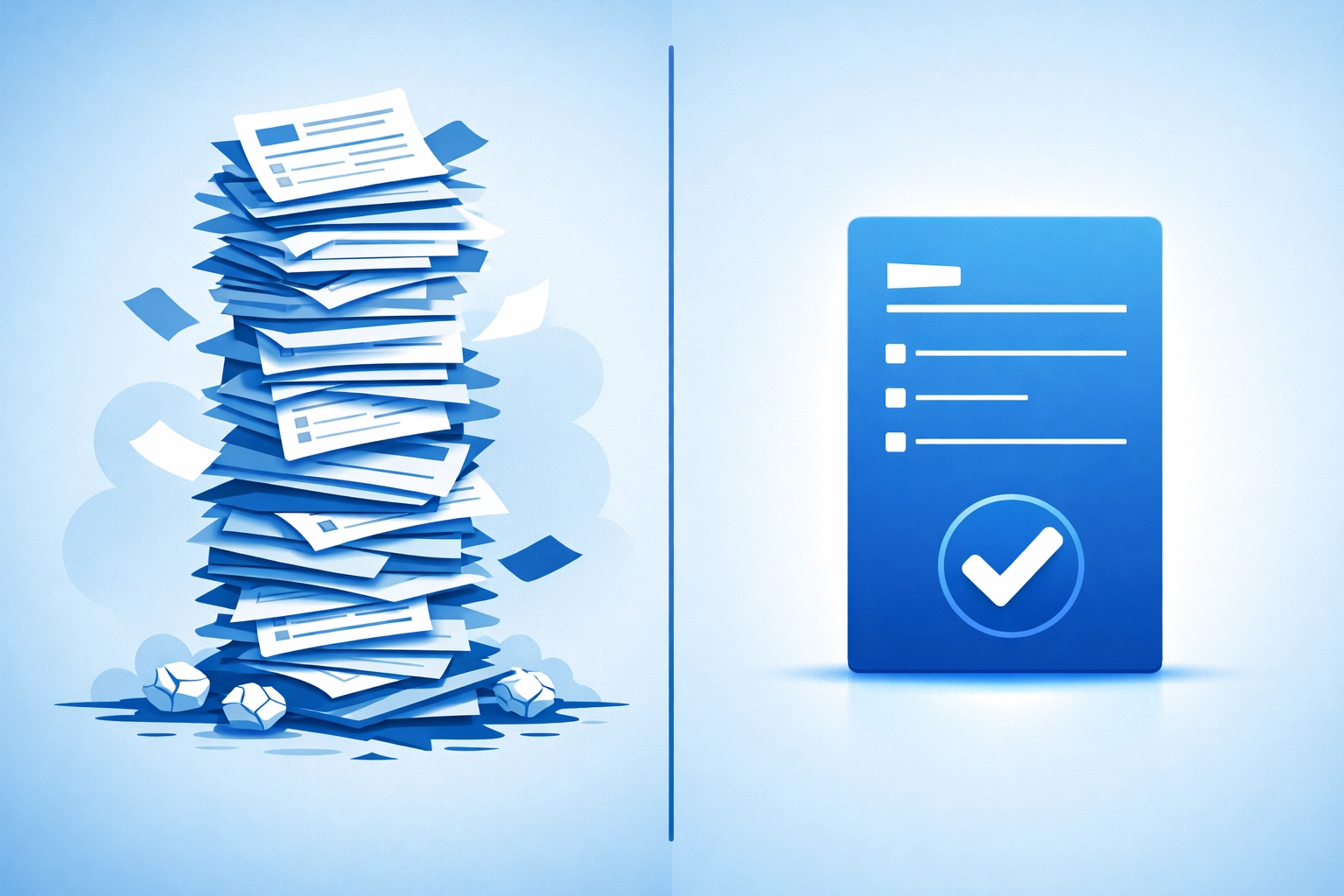 Visual comparison of a cluttered contact form versus a simplified form for better website conversions.