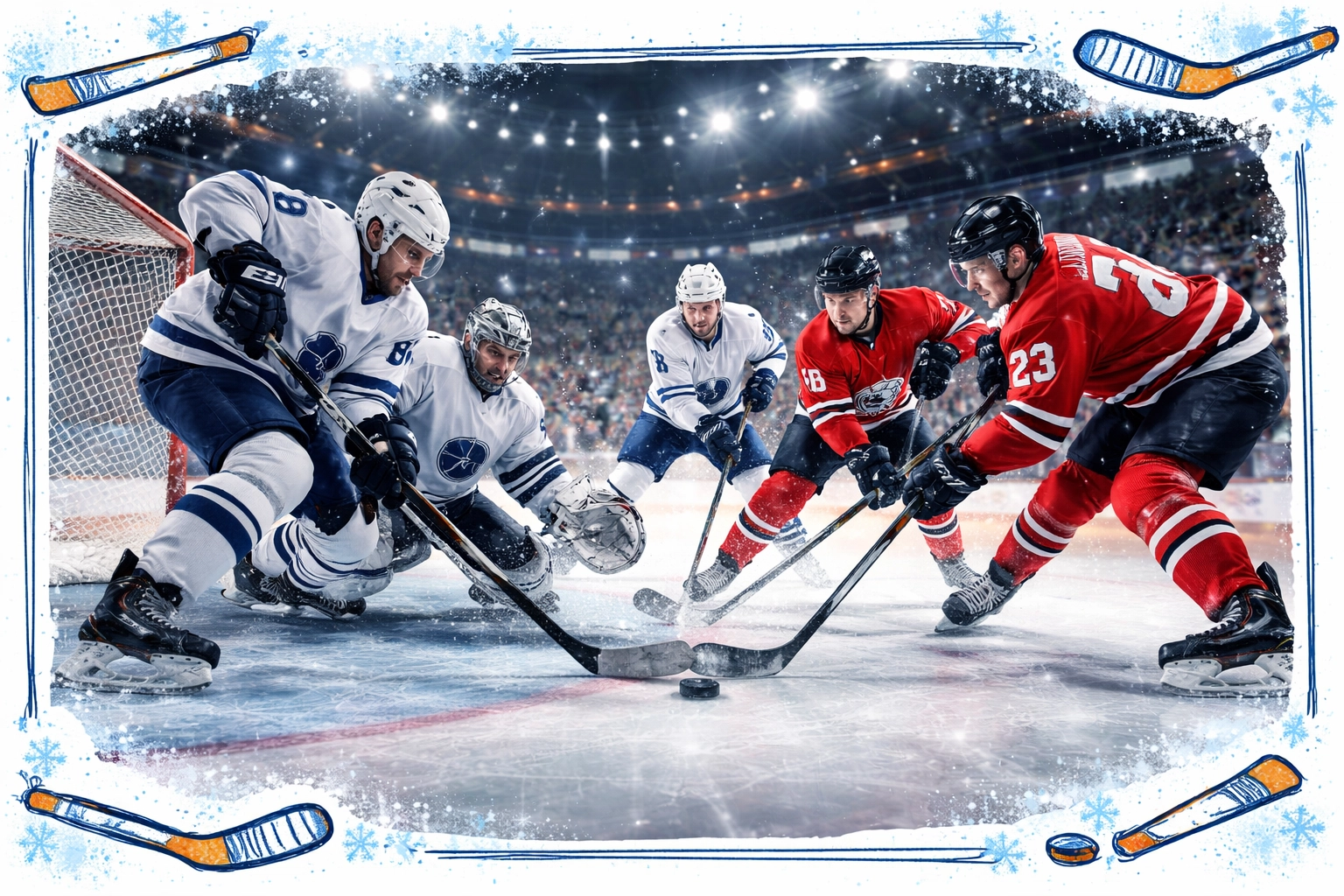 Idaho Steelheads hockey game action at Idaho Central Arena, featuring Boise Treasure Valley sports.