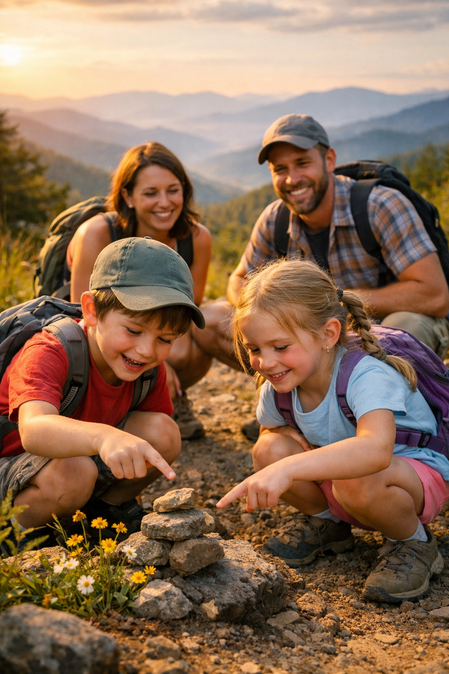 Top 10 Funnest Family Travel Activities (That Parents Actually Love Too) 1 Family hiking in Great Smoky Mountains National Park, a perfect destination for fun family travel activities.