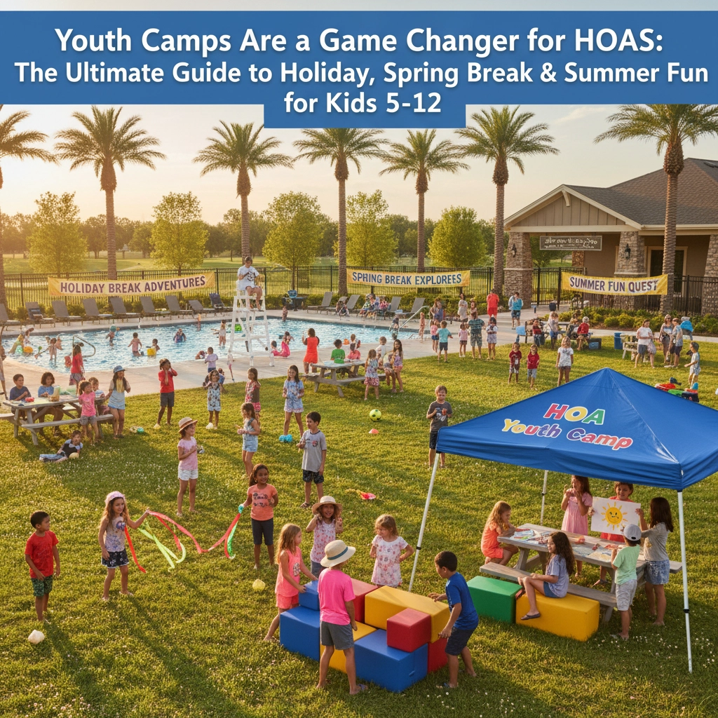 Youth Camps Are a Game Changer for HOAs: The Ultimate Guide to Holiday, Spring Break &amp; Summer Fun for Kids 5-12