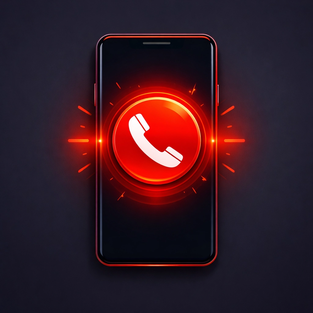 Mobile phone showing a clear click-to-call button to increase leads for trade businesses.