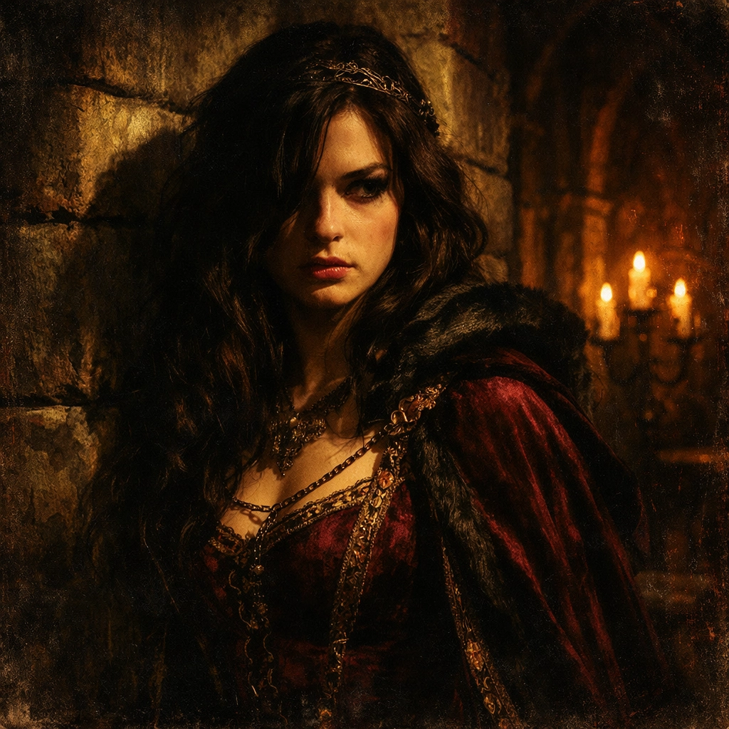 Emily Carey in a moody castle corridor, House of the Dragon star now cast in Stray