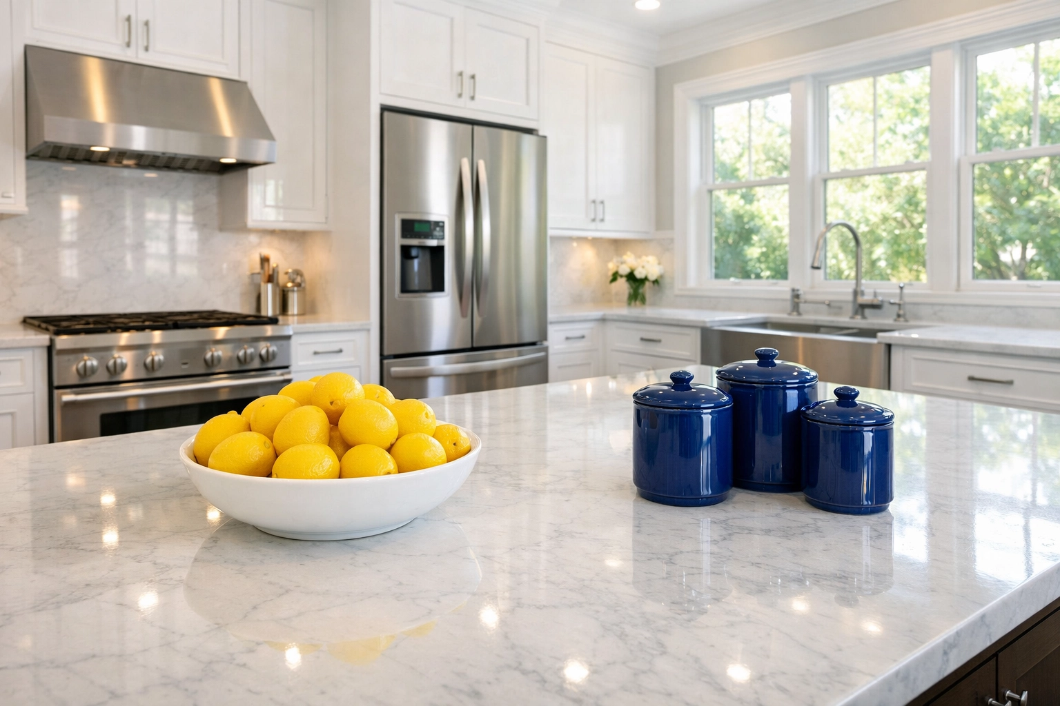 Spotless modern Massachusetts kitchen after professional house cleaning services MA deep clean.