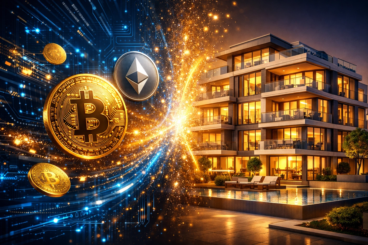 Cryptocurrency and real estate assets merging to create diversified accredited investor portfolio