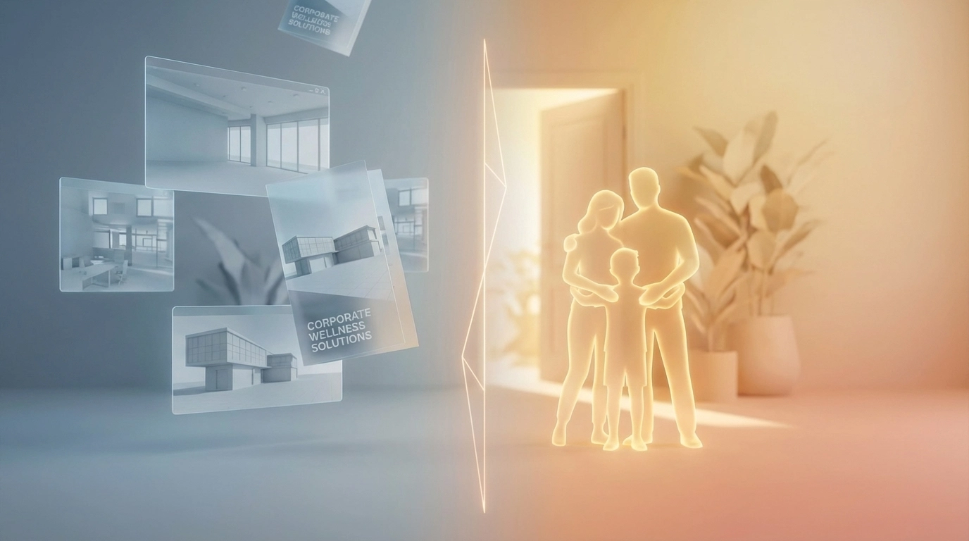 Outcome-focused residential treatment center marketing messaging