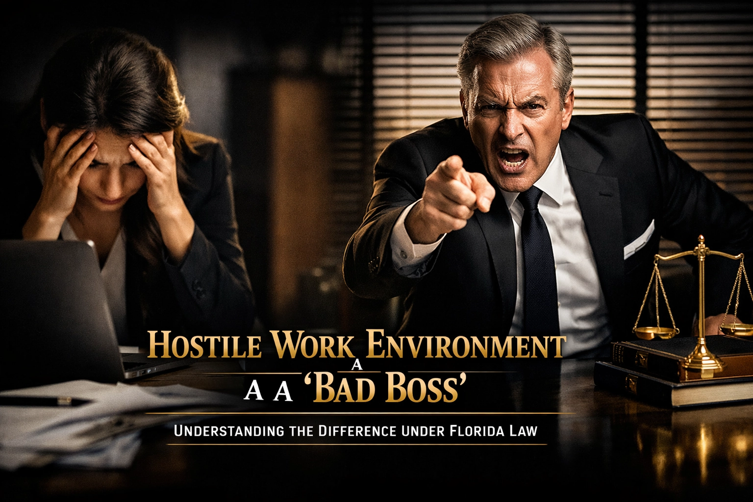 [HERO] Hostile Work Environment vs. a ‘Bad Boss’: Understanding the Difference Under Florida Law