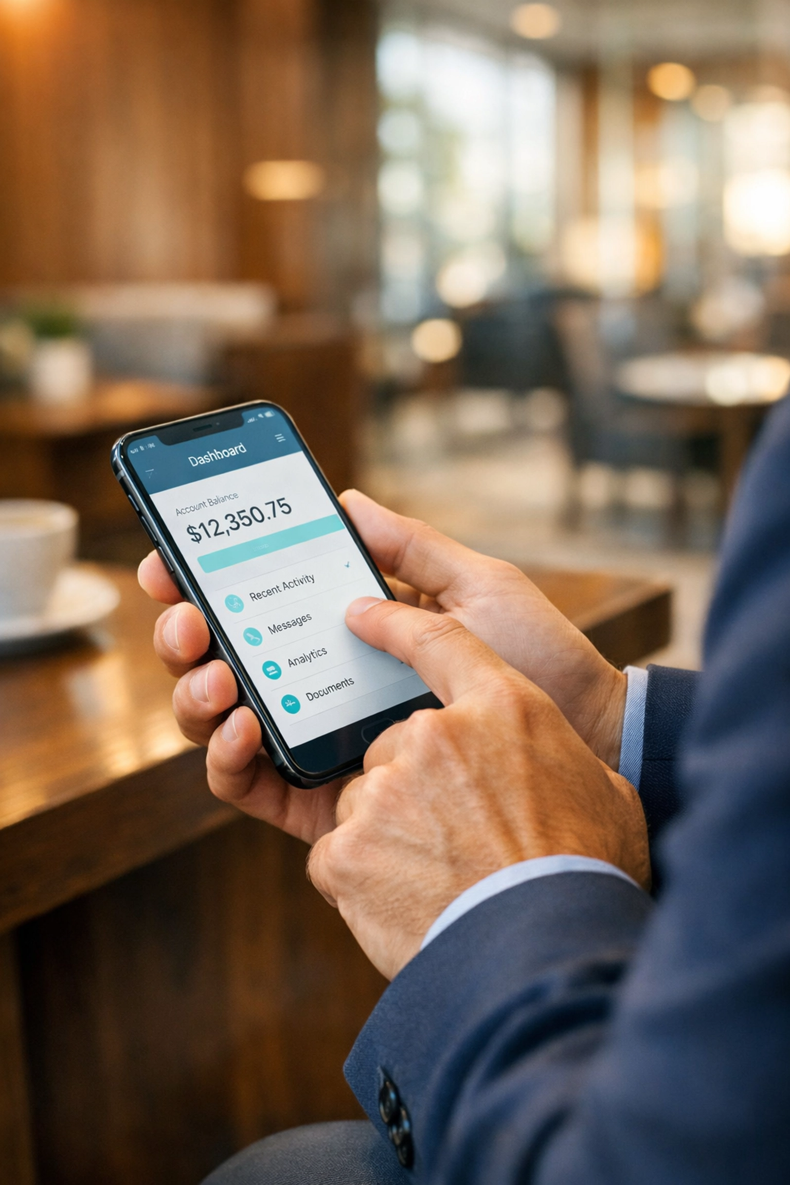 A professional using a mobile app for digital HR and insurance compliance under labor law Vietnam.
