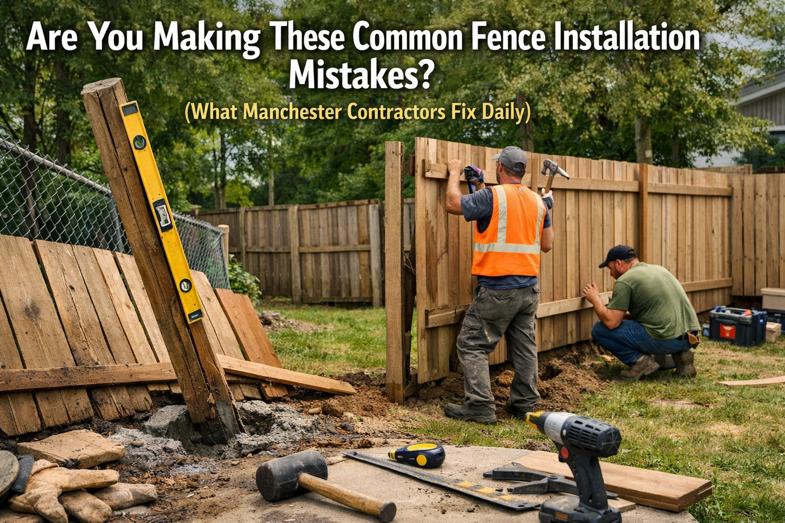 [HERO] Are You Making These Common Fence Installation Mistakes? (What Manchester Contractors Fix Daily)