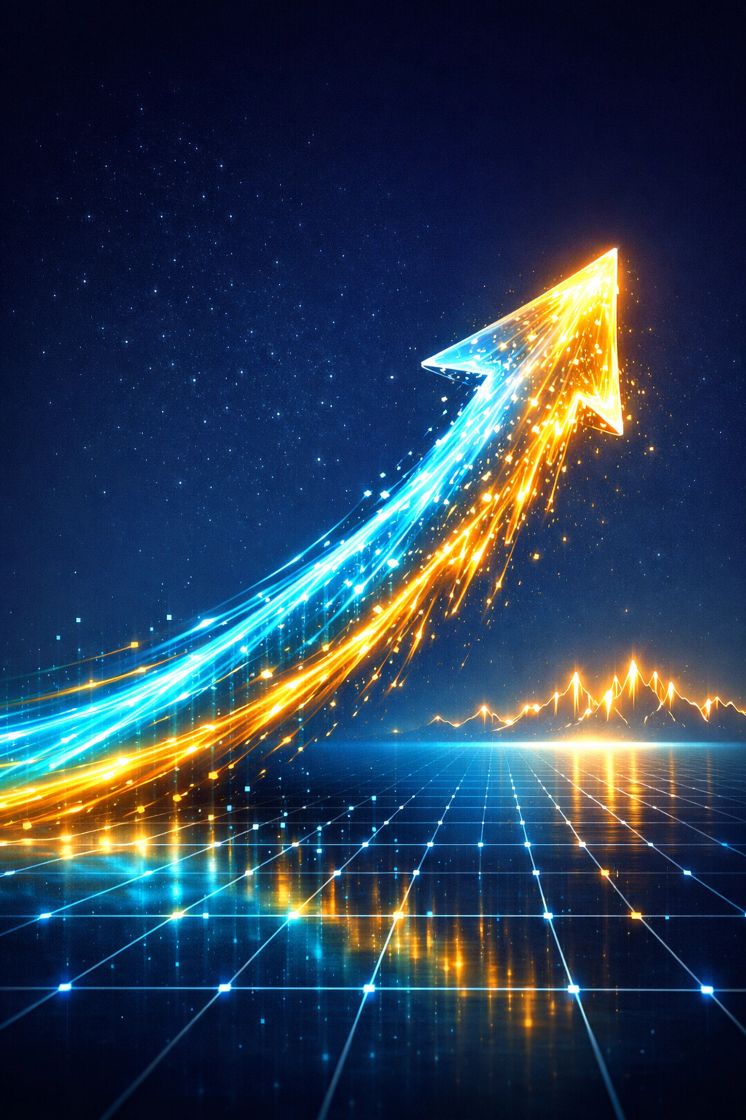 Upward trending arrow symbolizing growth in Google Maps SEO and local business search ranking success.