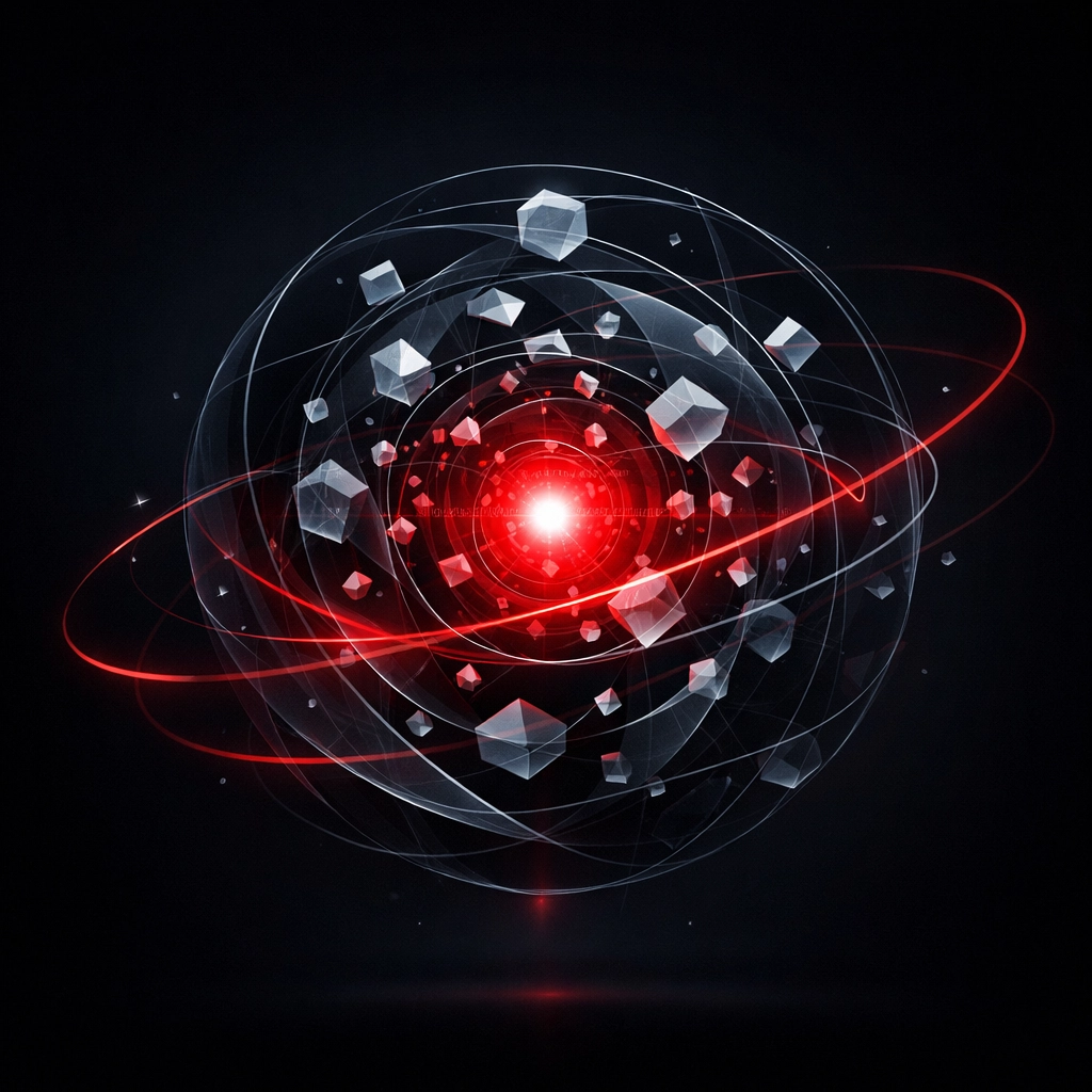 A magnetic geometric sphere representing a connected digital ecosystem for high-utility user value.