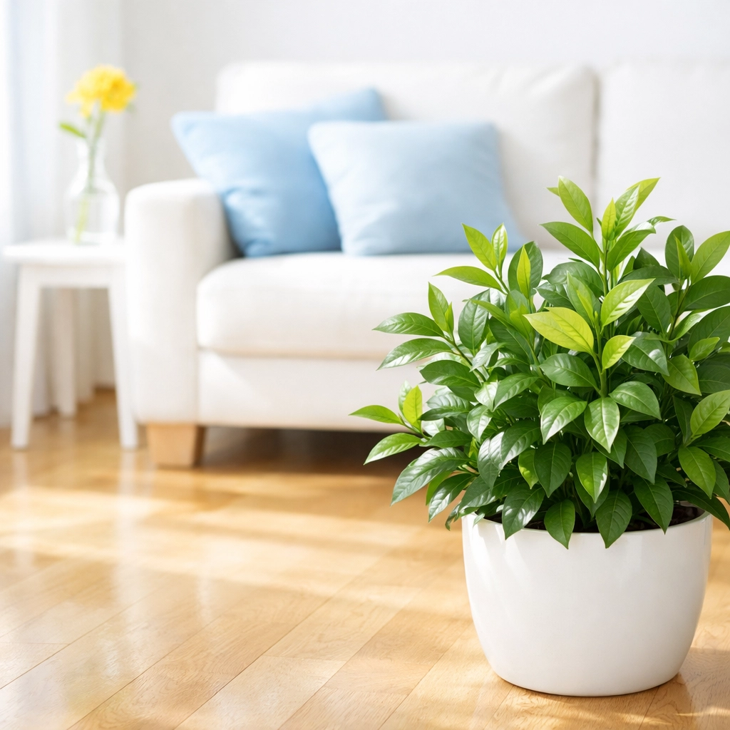 Eco-friendly residential interior in Lowell maintained with green house cleaning Lowell MA methods.