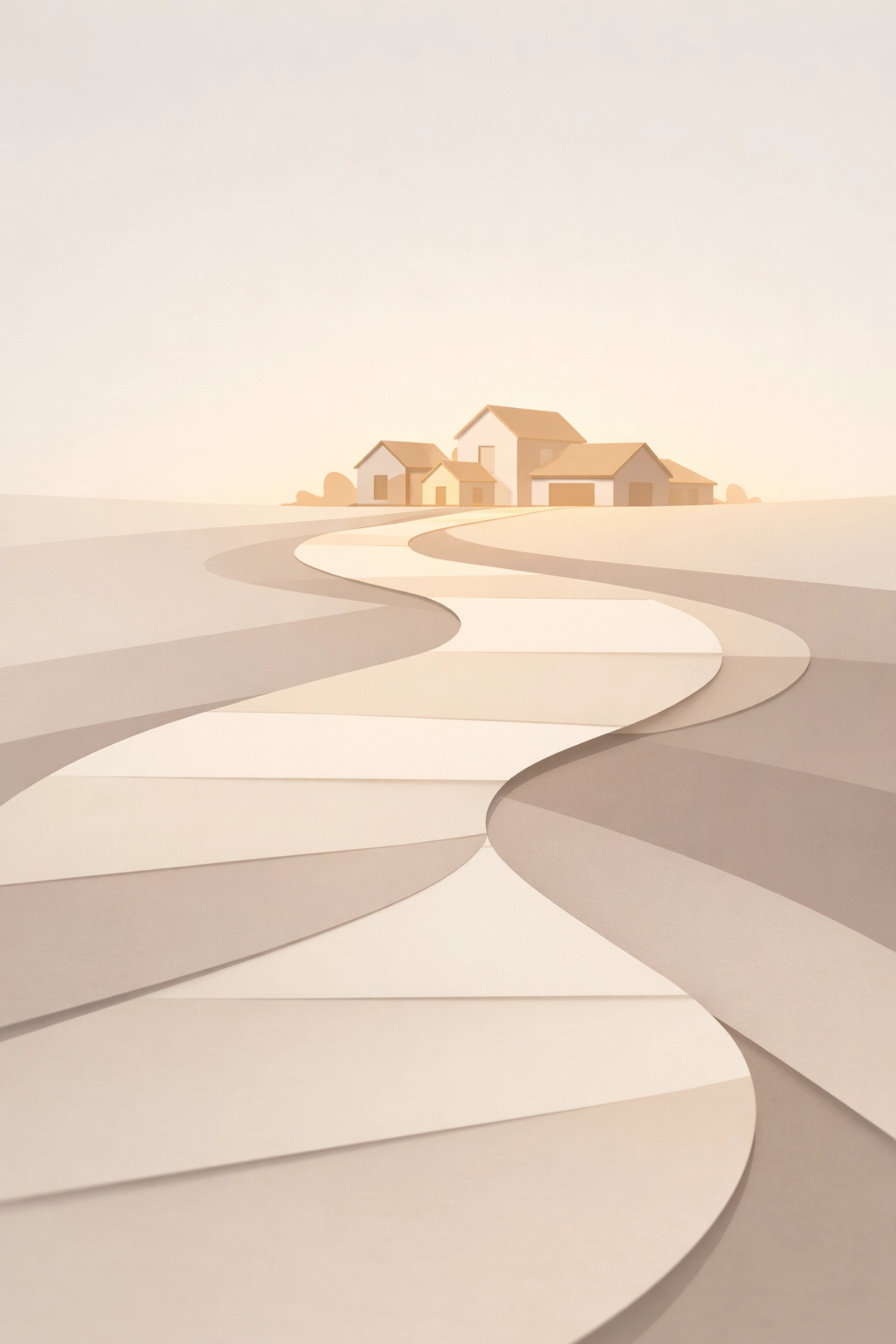 Minimalist path toward a new home illustrating a successful and guided Spokane real estate journey.