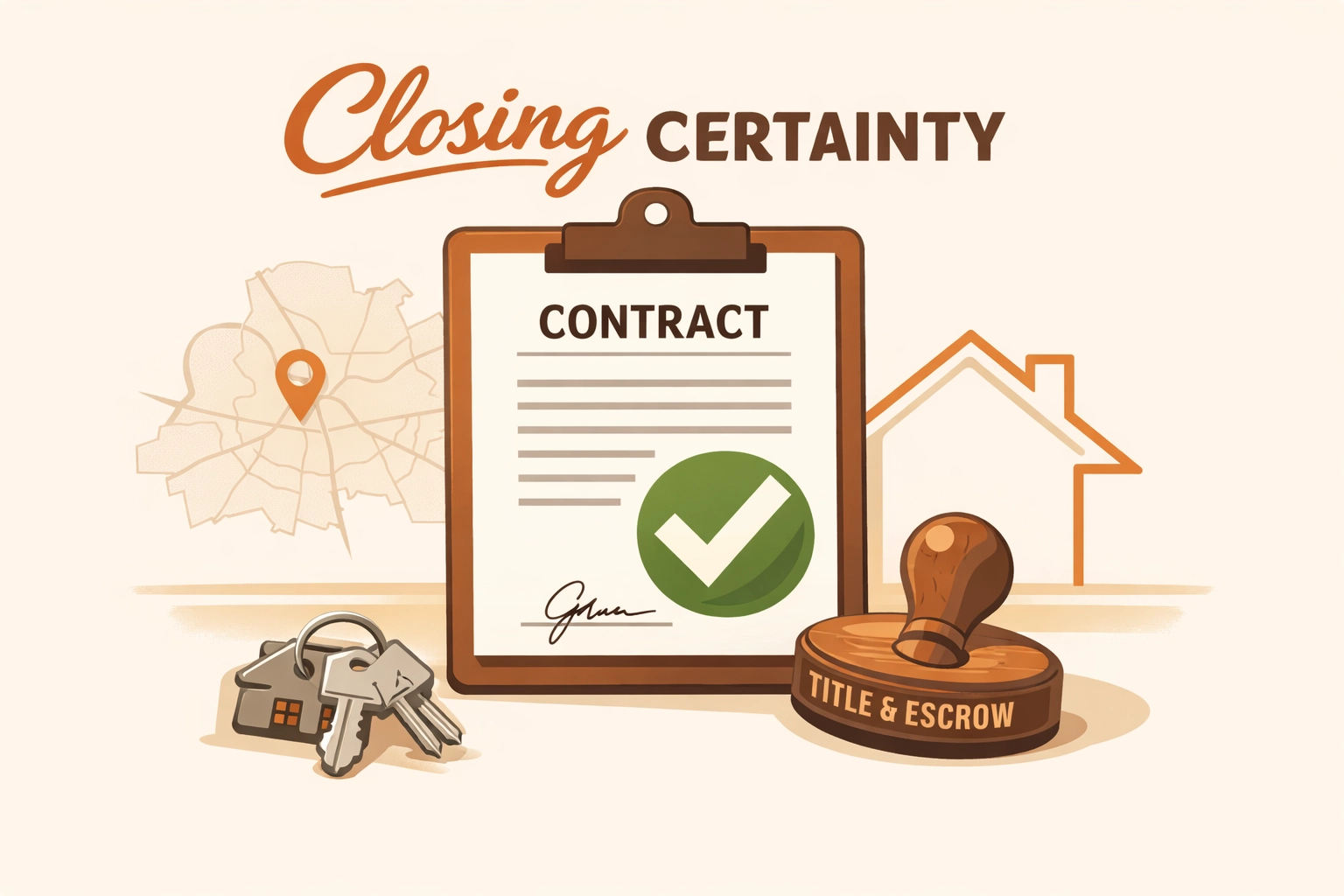 Handshake closing a Nashville home sale with cash buyer