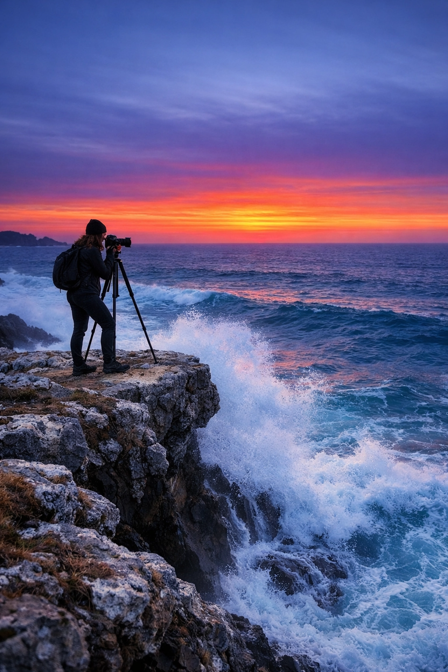 Photographer demonstrating composition and rule of thirds during an outdoor photography tutorial.