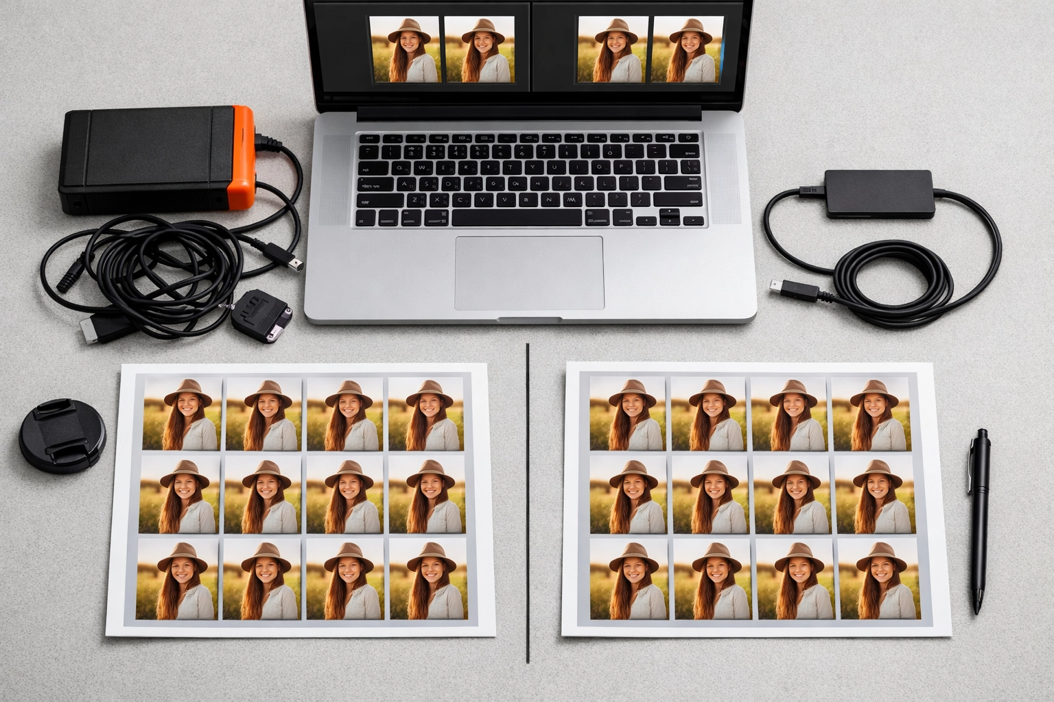 Photography storage comparison illustrating the workflow efficiency of reduced image file sizes.