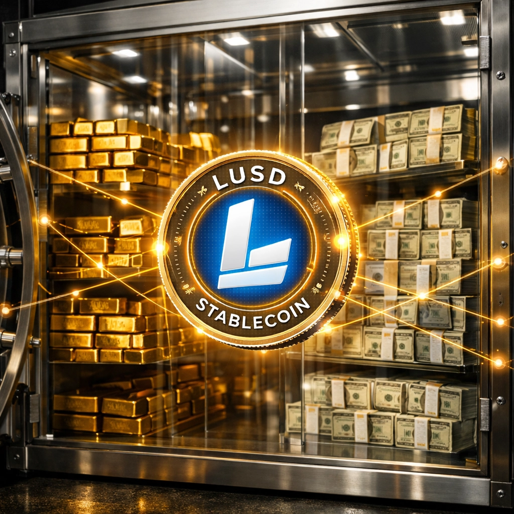 LUSD stablecoin with reserve backing showing federal compliance and transparency