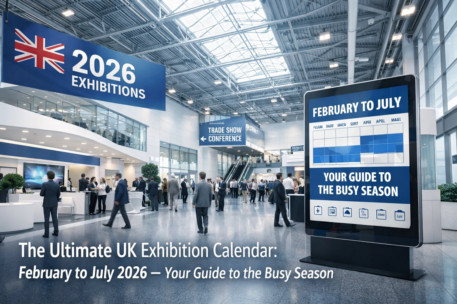The Ultimate UK Exhibition Calendar: February to July 2026 : Your Guide to the Busy Season