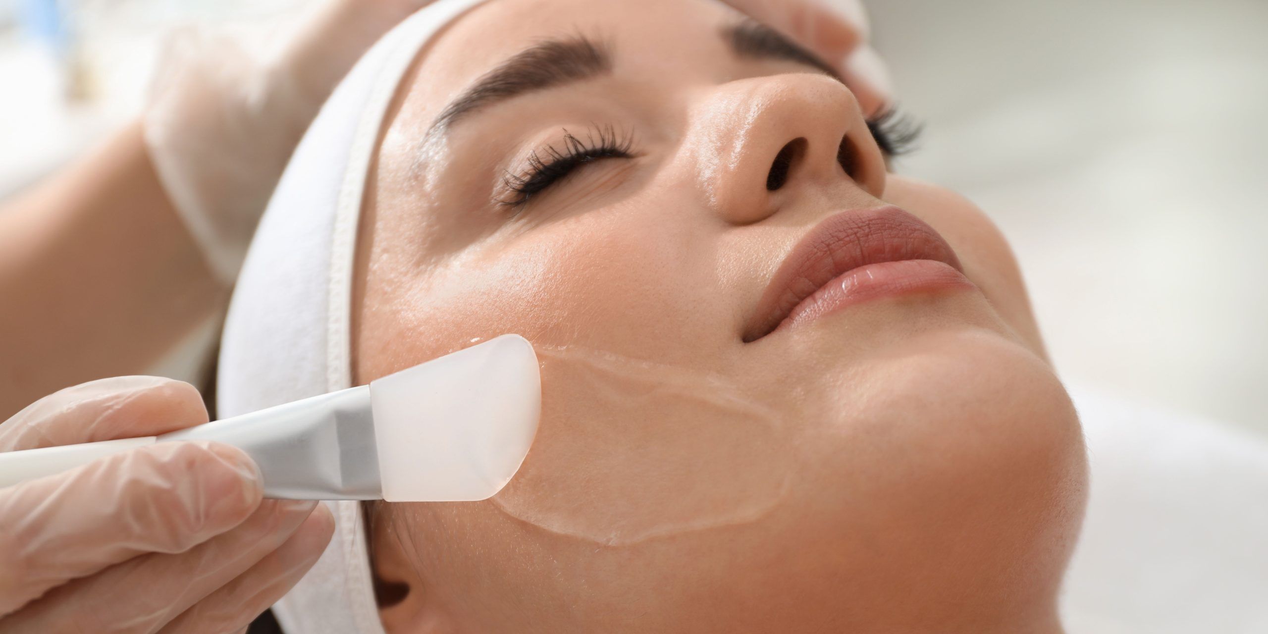 Woman receiving a professional facial treatment at BodyBrite Cooper City