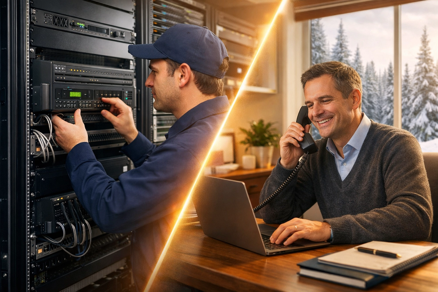 Comparison of SIP Trunking hardware maintenance and Cloud PBX Canada for hybrid work models.