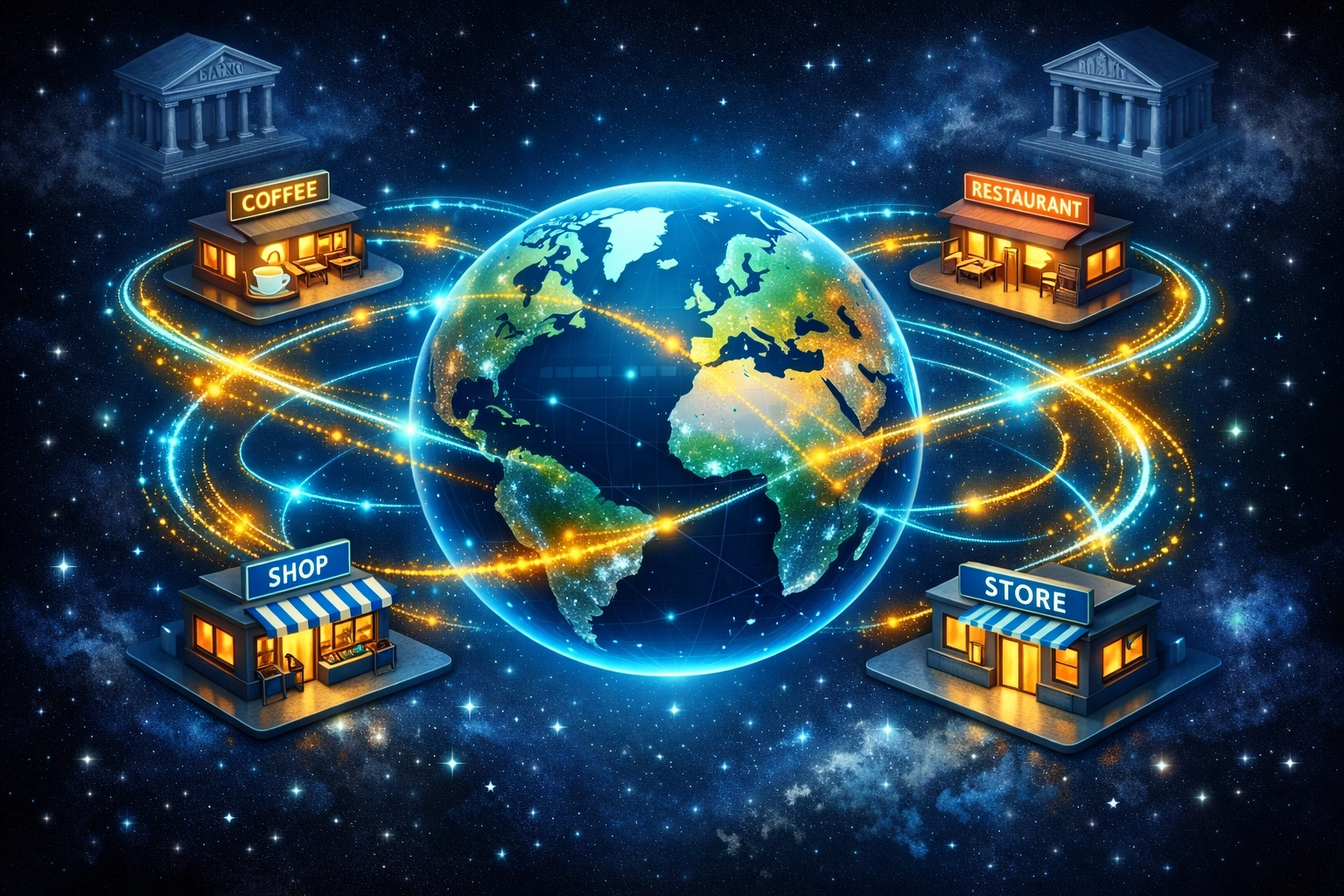 Web3 global payment network connecting small businesses worldwide without banks