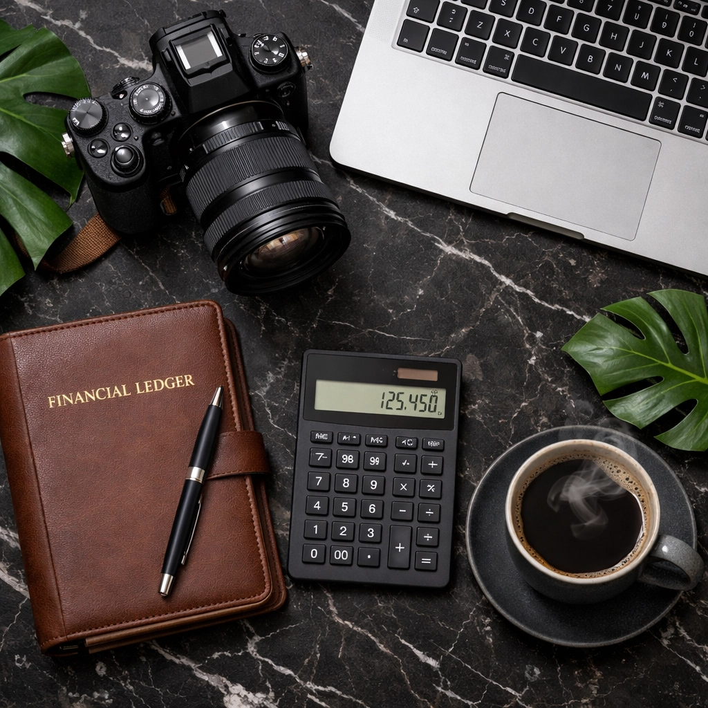 Content creator essentials and a financial ledger to track expenses and monetize your blog in 2026.