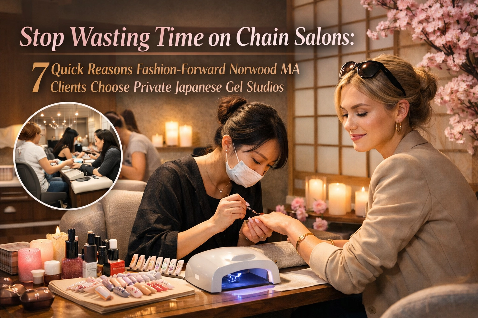 [HERO] Stop Wasting Time on Chain Salons: 7 Quick Reasons Fashion-Forward Norwood MA Clients Choose Private Japanese Gel Studios