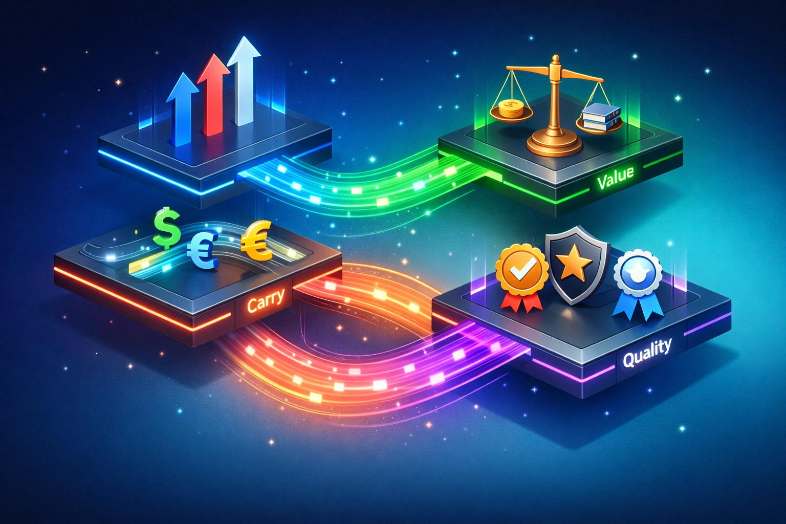 Alternative risk premia strategies with multiple layers for institutional portfolio risk mitigation