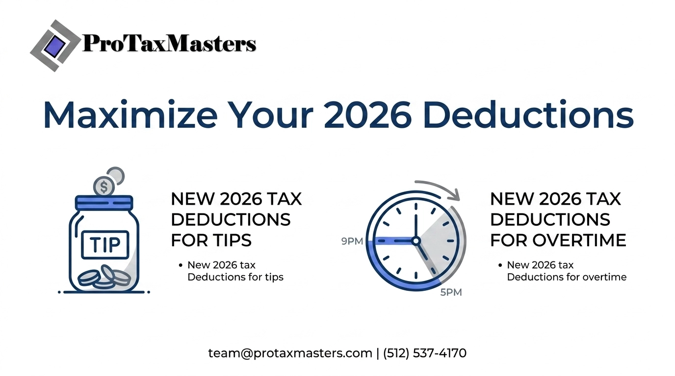 Maximize 2026 Deductions Graphic