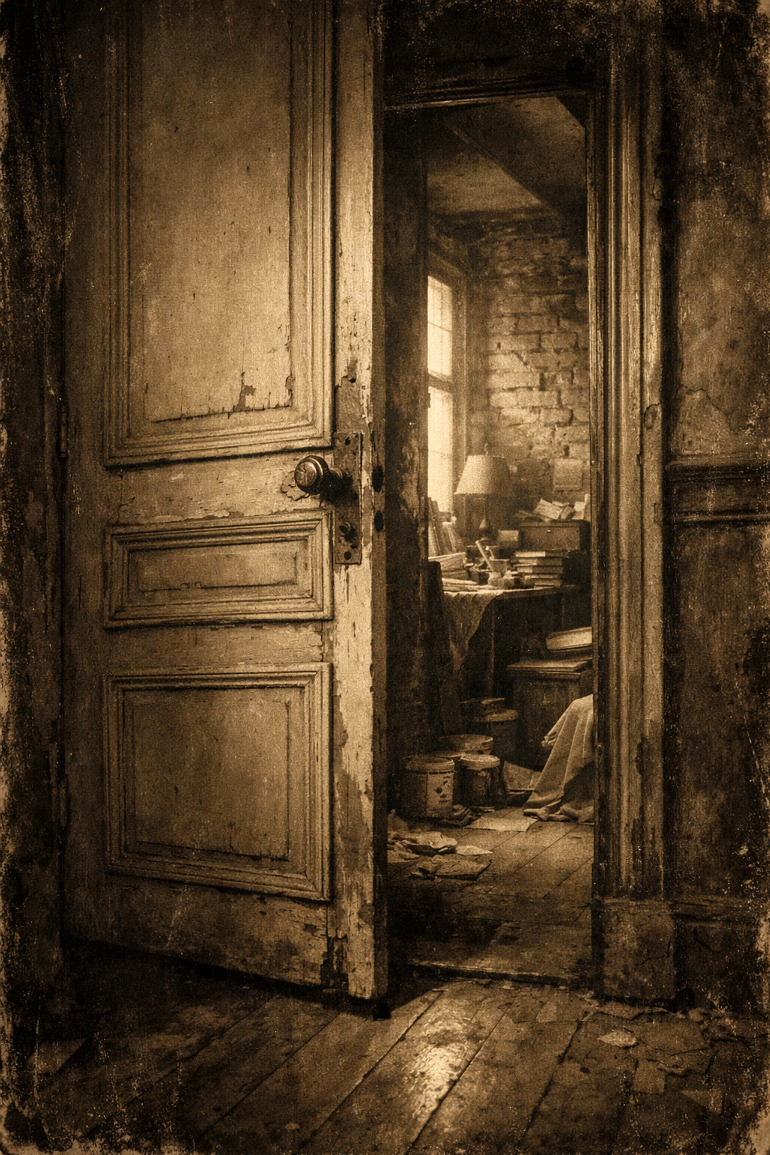 Parisian apartment door revealing Giovanni's room - sanctuary in classic LGBTQ+ fiction