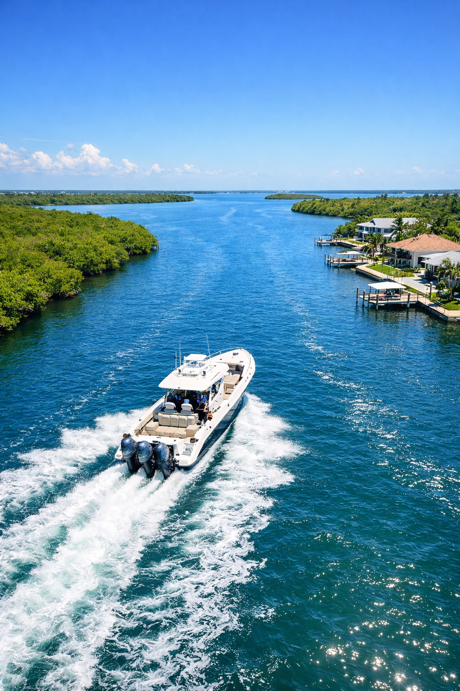 SWFL waterfront homes with direct boat access and no locks in Northwest Cape Coral.
