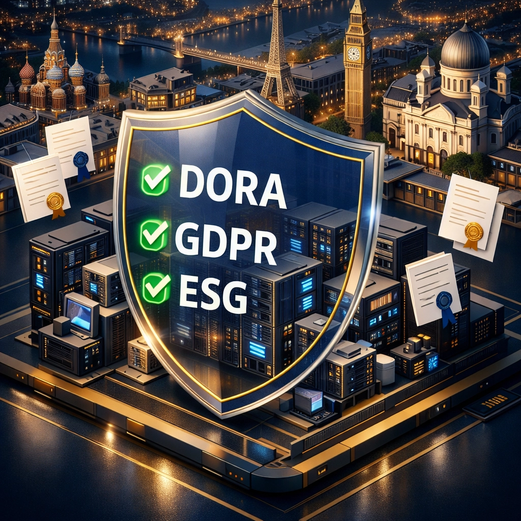 DORA, GDPR, and ESG compliance framework protecting ServiceNow infrastructure in Europe
