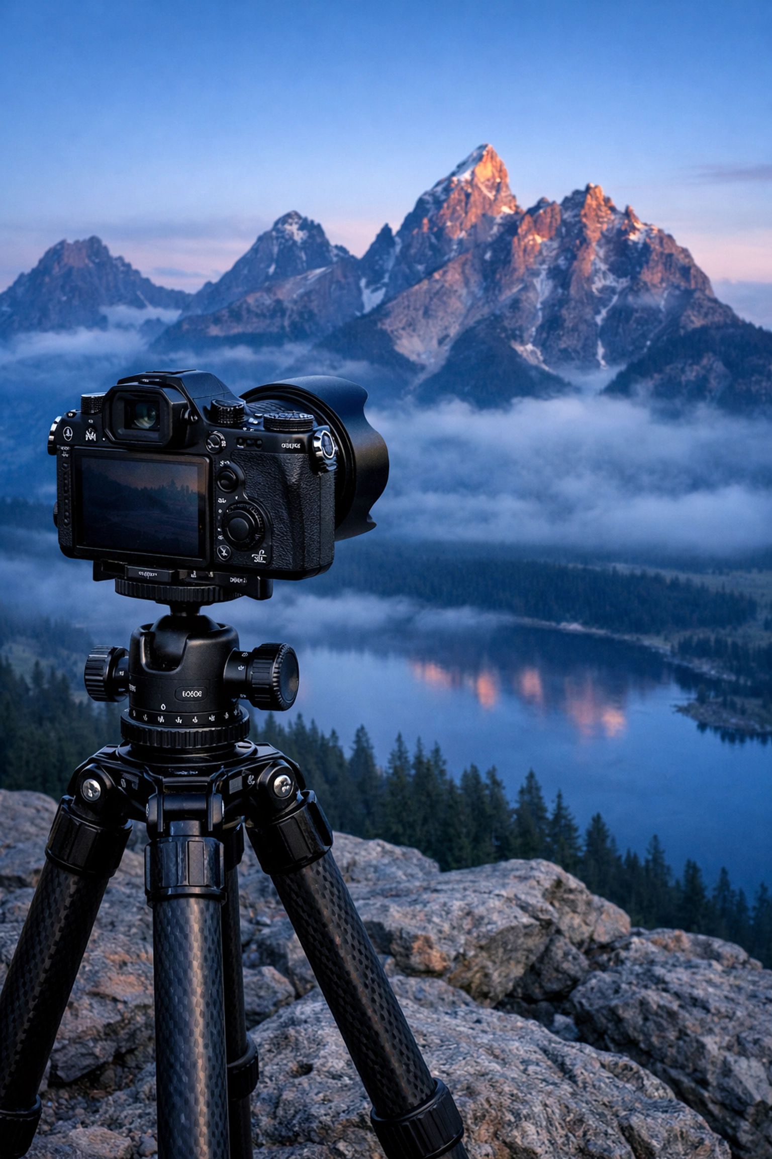 The Ultimate Guide to Photography in All 63 US National Parks: Everything You Need to Succeed 1 Essential photography gear and camera setup at Grand Teton, one of the top landscape photography locations.