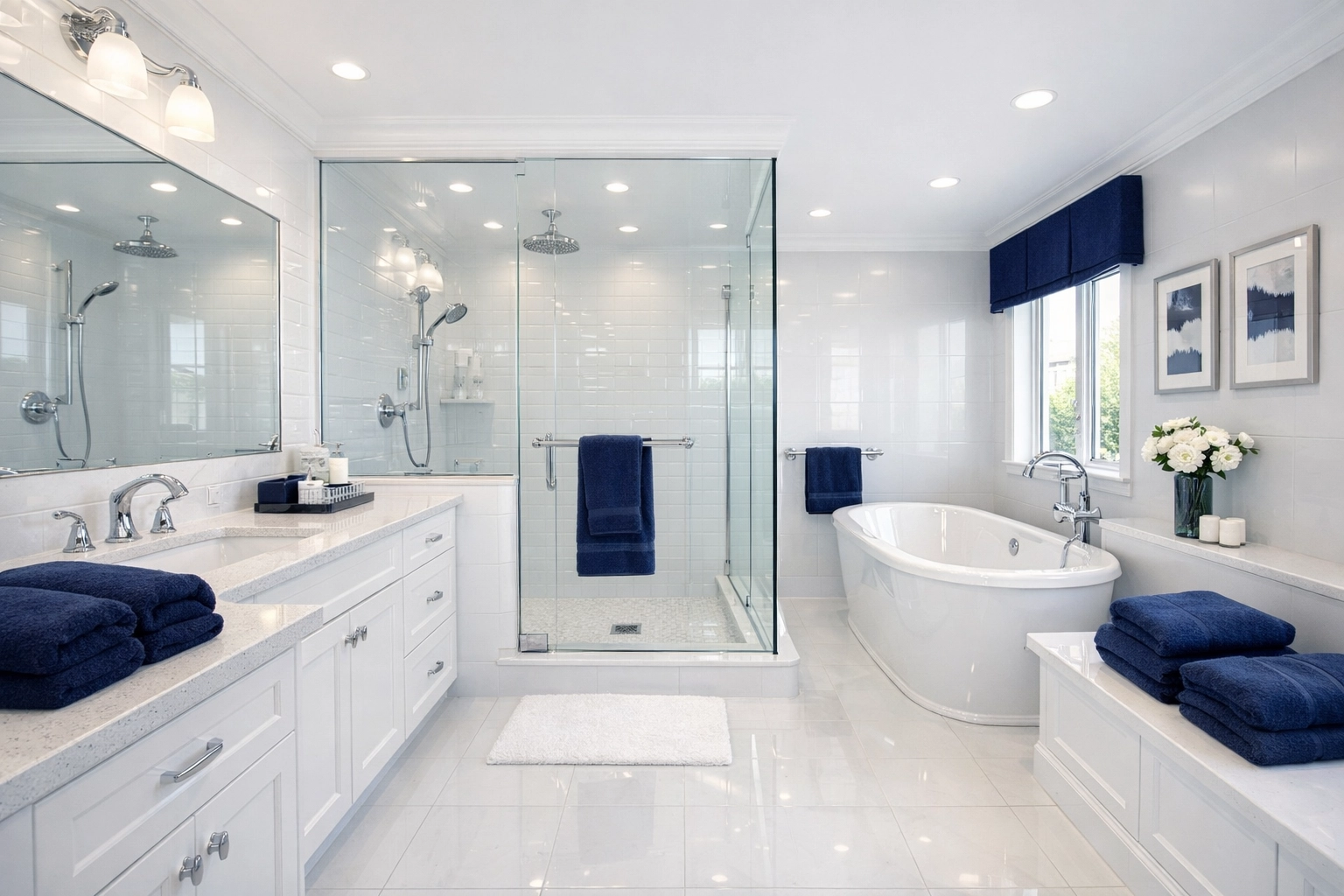 Sparkling clean bathroom fixtures after expert Professional House Cleaning in Auburn, MA.