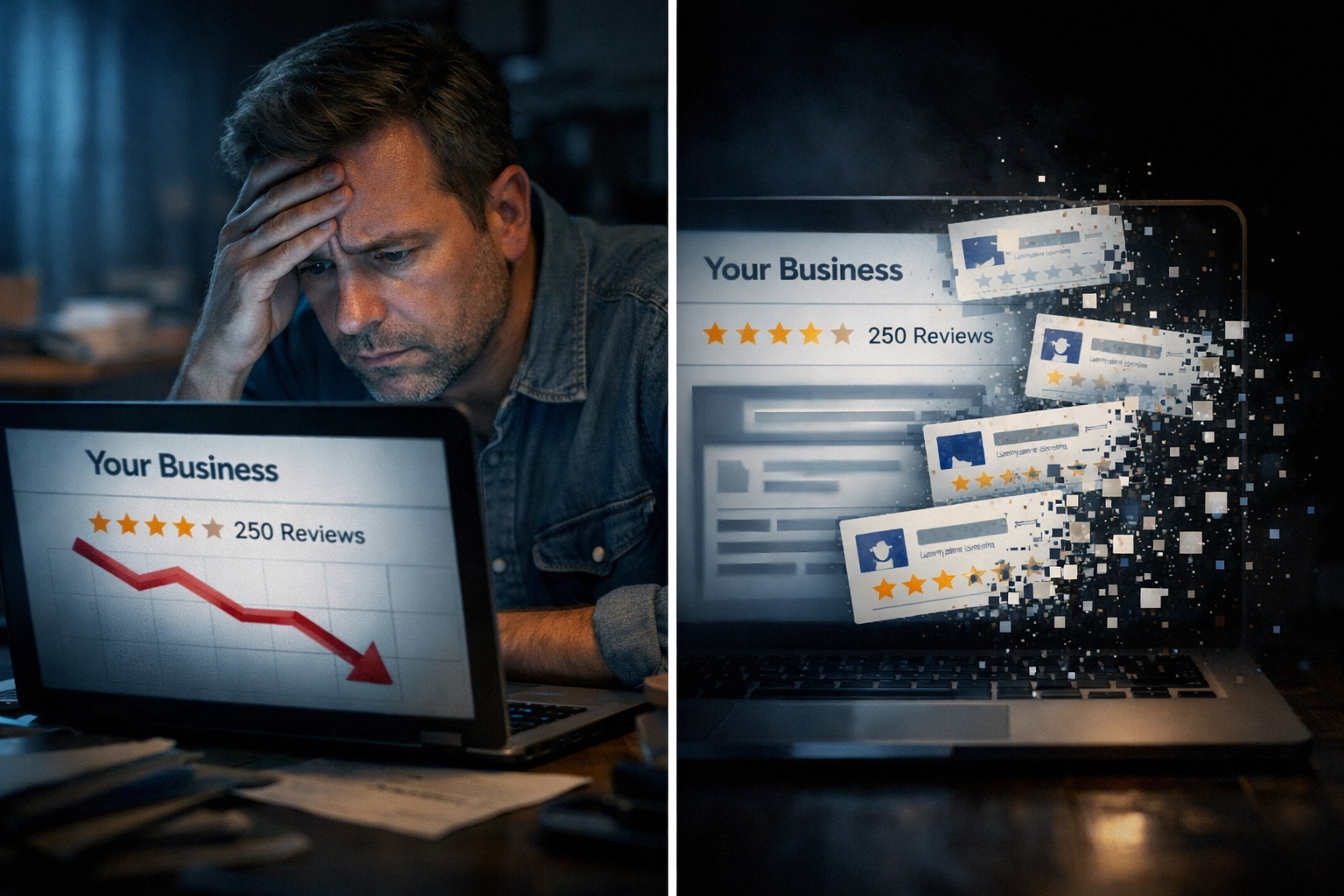 Business owner frustrated as Google reviews disappear from their profile