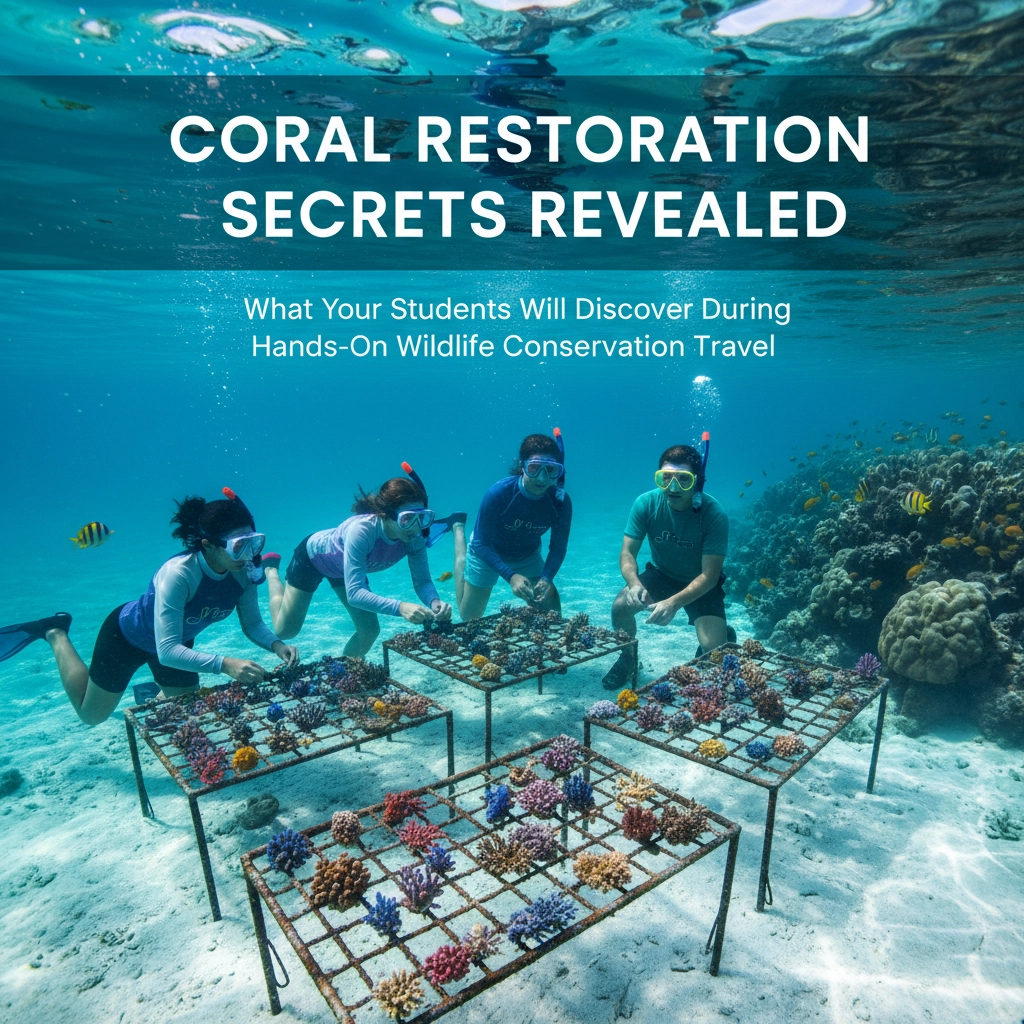 Coral Restoration Secrets Revealed: What Your Students Will Discover During Hands-On Wildlife Conservation Travel