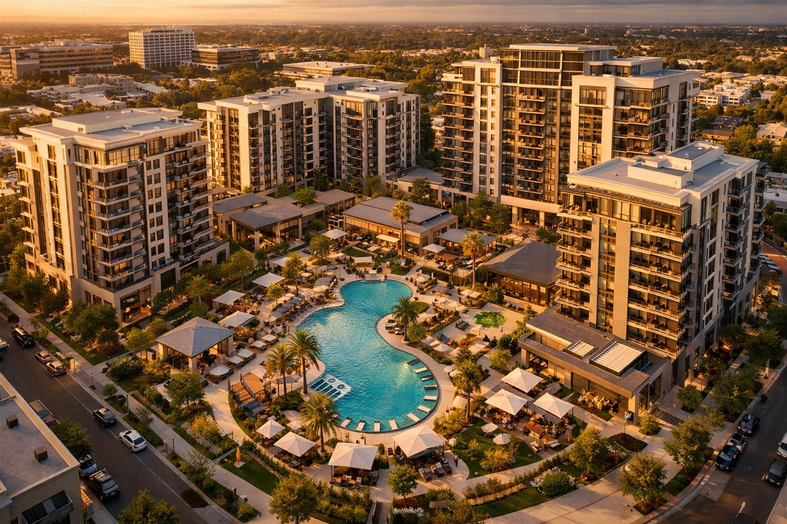 Luxury multifamily apartment complex for accredited investor real estate syndication opportunities