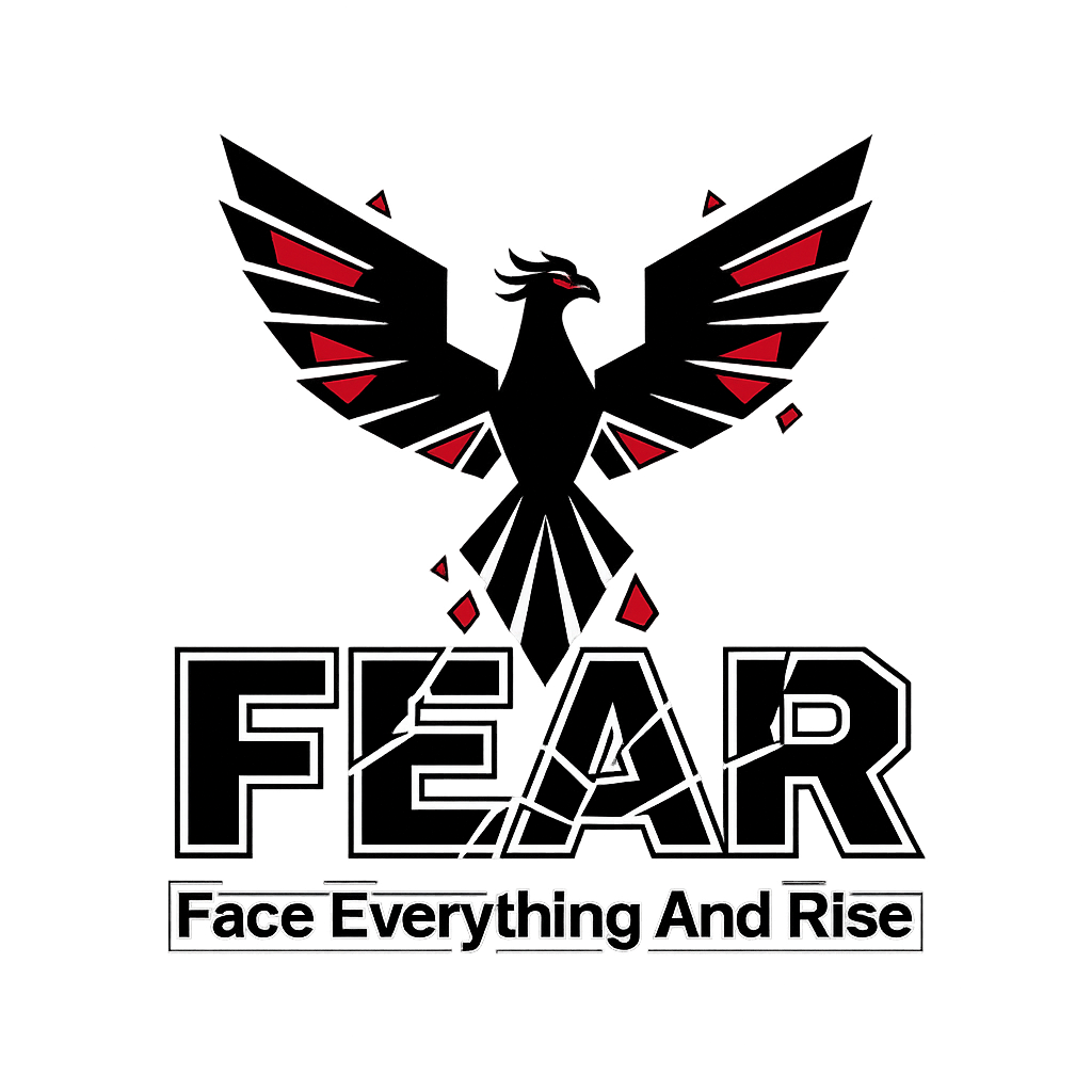 Cyberpunk Phoenix FEAR Empowerment Graphic