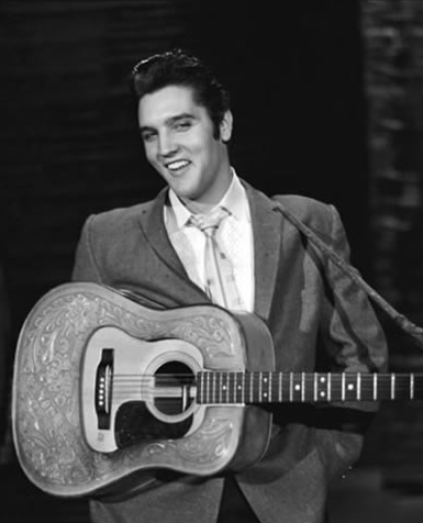 Young Elvis Presley with Guitar