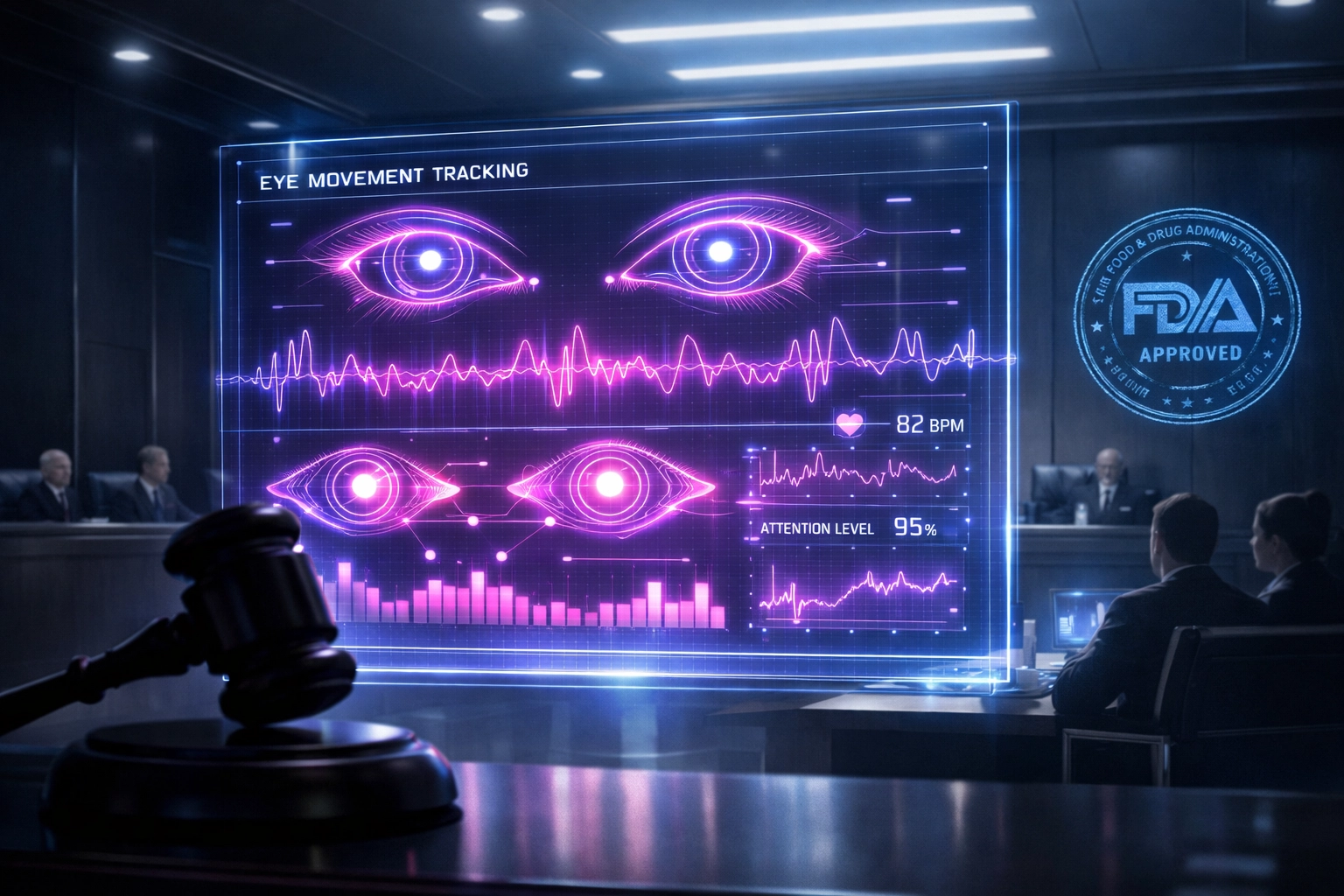 Court presentation of eye movement testing data as admissible concussion evidence for PI cases