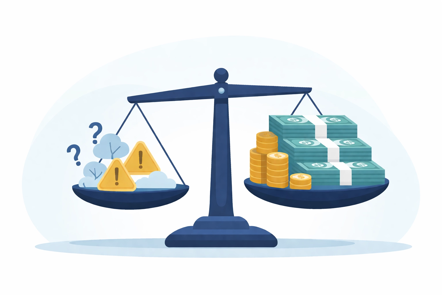 Illustration showing Section 8 rental myths outweighed by consistent rental income, highlighting property investment benefits.