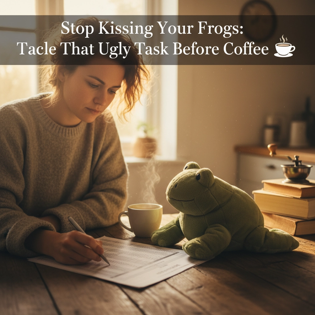 Stop Kissing Your Frogs: Tackle That Ugly Task Before Coffee ☕