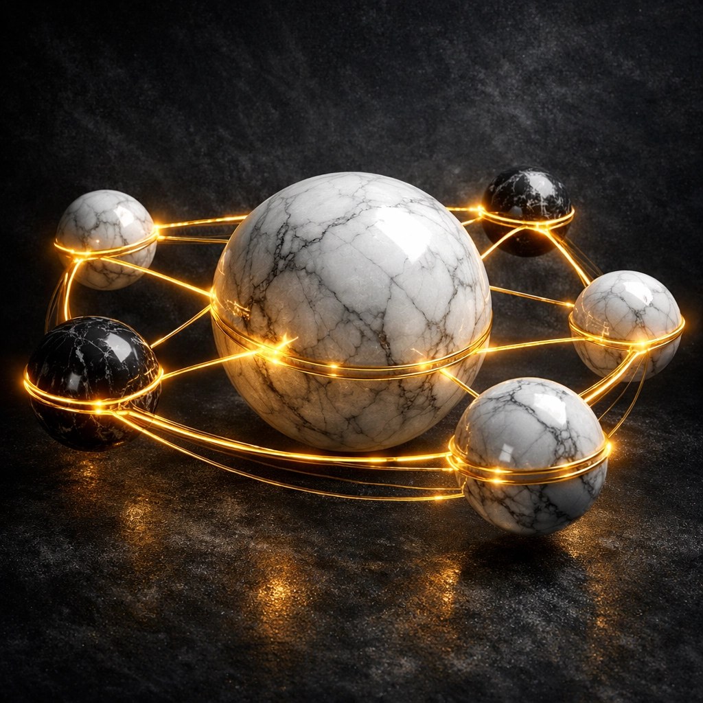 A visual representation of authoritative link building and high-quality backlink networks for small business SEO services.