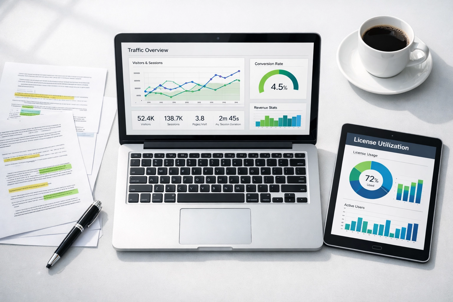 ServiceNow ITOM and ITAM license audit dashboard with optimization analytics and ROI metrics
