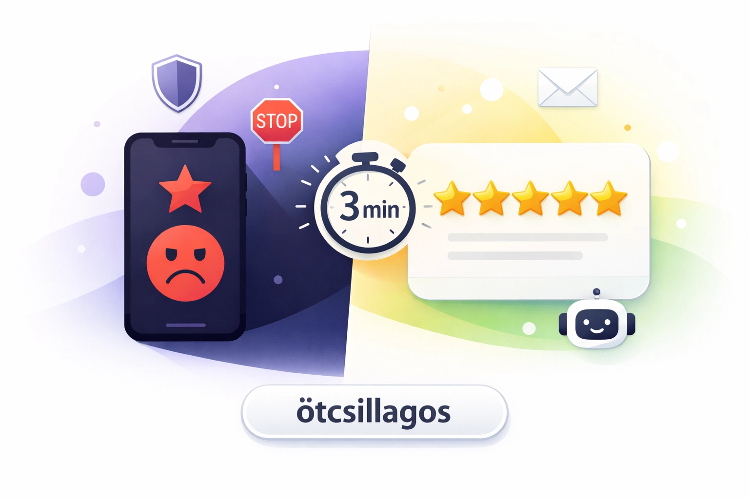 Negatív Google értékelések kezelése és ötcsillagos hírnév építése 3 perc alatt.