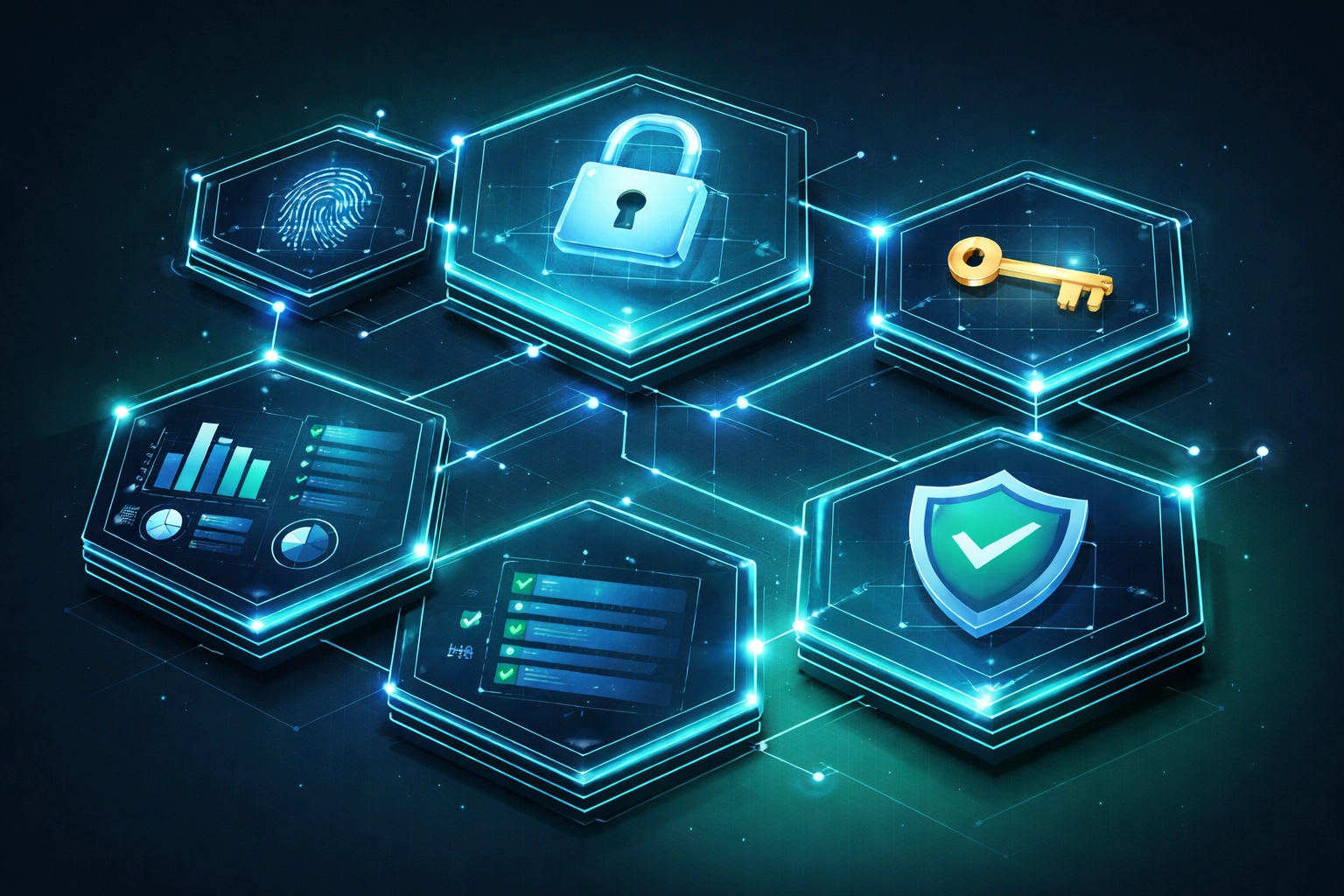 Security dashboard displaying Safeguards Rule controls including encryption and access monitoring