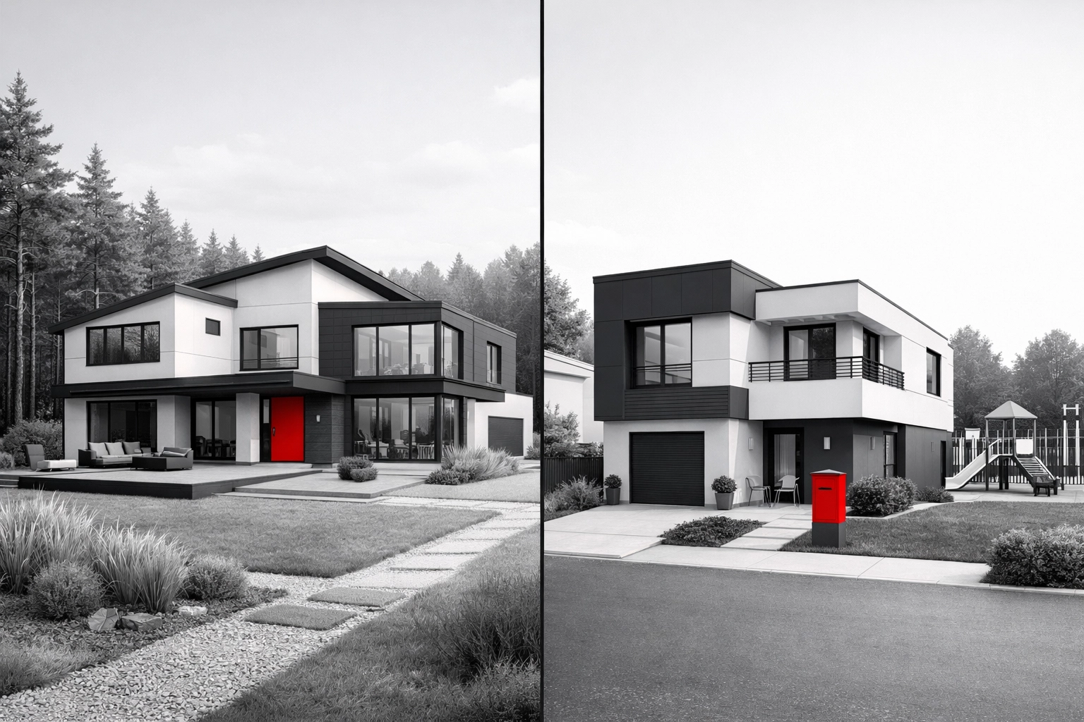 Comparaison de maisons familiales à Beauport et Charlesbourg avec espaces extérieurs