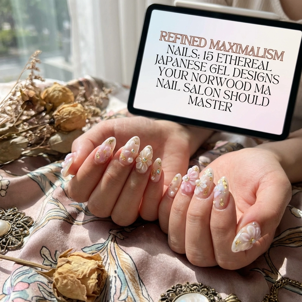 Refined Maximalism Nails: 15 Ethereal Japanese Gel Designs Your Norwood MA Nail Salon Should Master