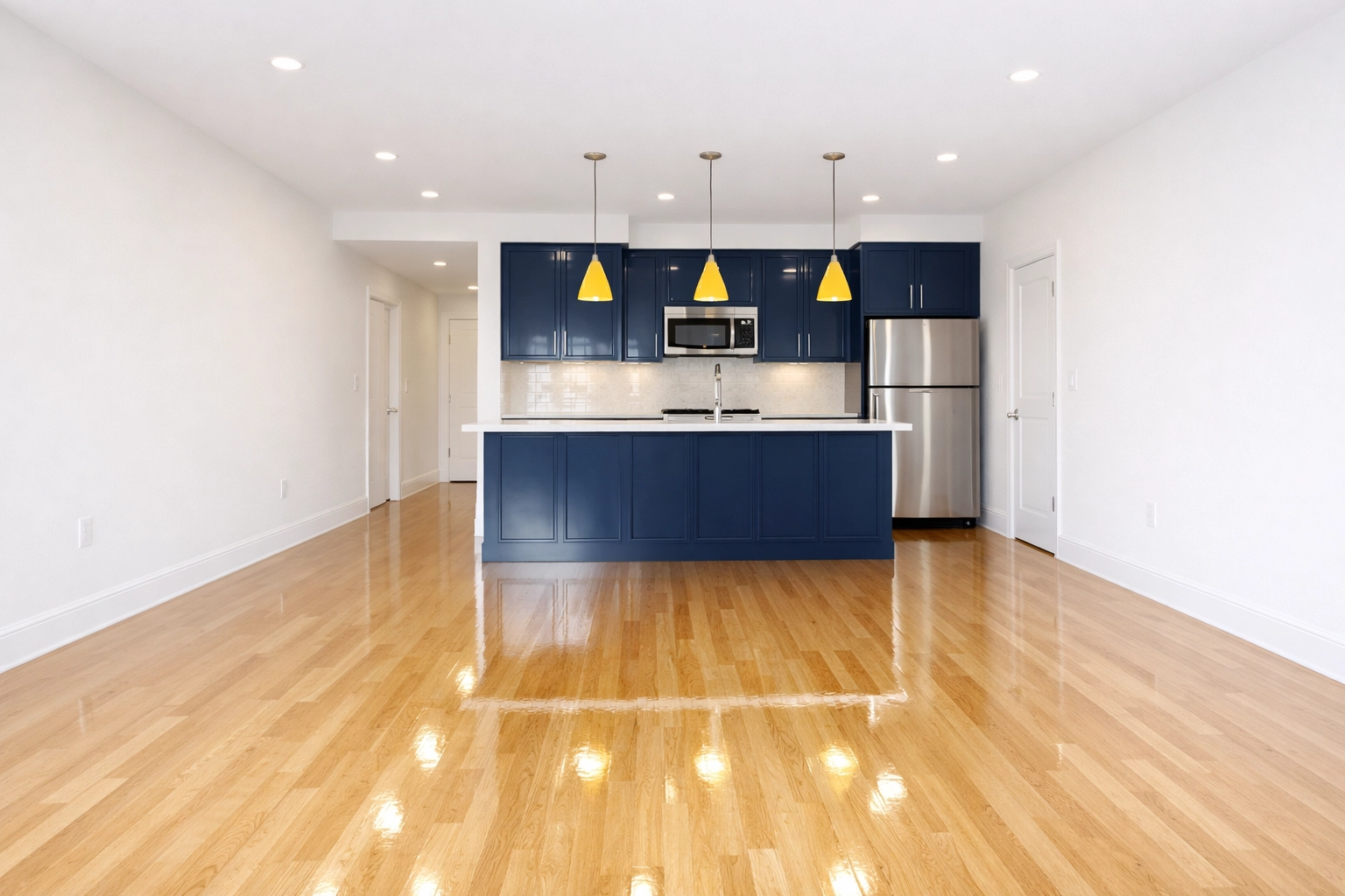 Pristine luxury apartment in Worcester MA after professional move-out cleaning services.